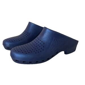 BIHOS Blue Calzuro Clogs w/Holes Classic Professional Work Italy 38-39 - 8.5-9.5